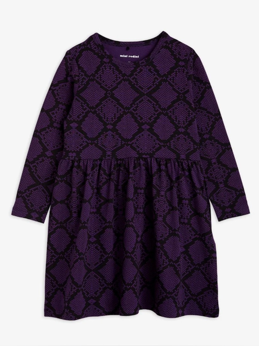 Mini Rodini Snakeskin Dress - Purple